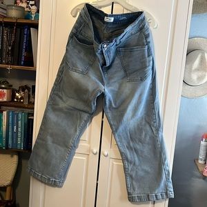 Kensie High Rise Wide leg cropped jeans 14/32 Gently Worn